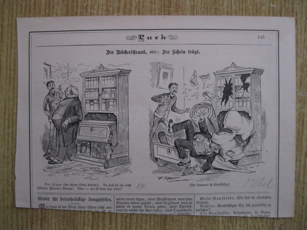 Viñeta de humor, 1884